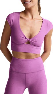 Beyond Yoga Space Dye Twist Front Crop Top