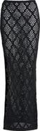 Elan Lace Side Slit Cover-Up Maxi Skirt
