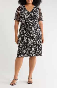 Butterfly Sleeve Mesh Dress