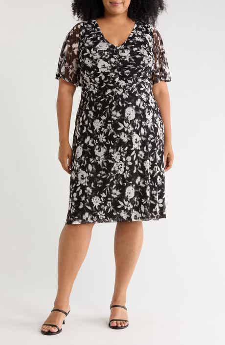 Butterfly Sleeve Mesh Dress