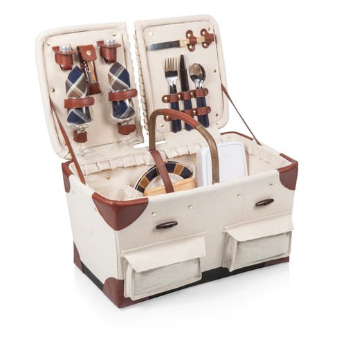 Picnic Time Pioneer Picnic Basket In Multi
