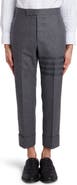 Thom Browne 4-Bar Cropped Wool & Cashmere Pants