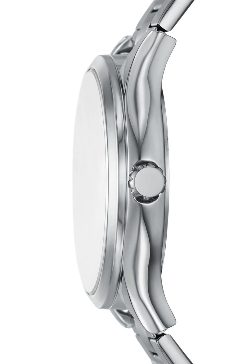 Fenmore Bracelet Watch, 44mm, Alternate, color, SILVER