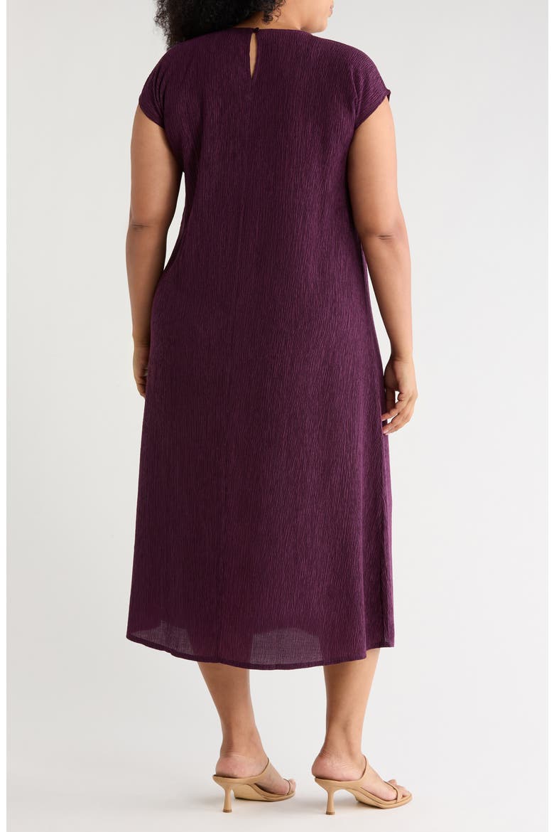Round Neck Shift Dress, Alternate, color, BLACKBERRY