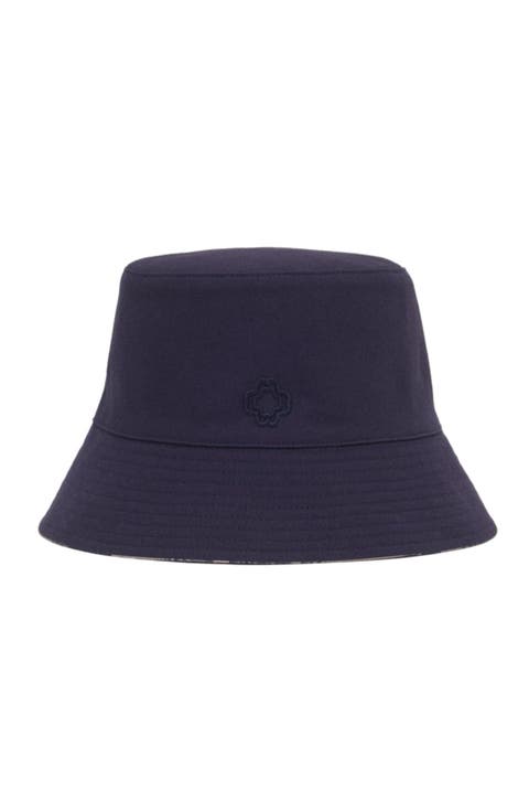 Reversible fruit print bucket hat