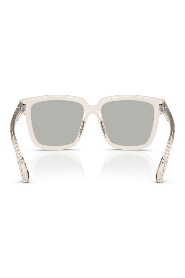 Clasico 54mm Mirrored Pillow Sunglasses, Alternate, color, BUTTER / MIRROR SILVER