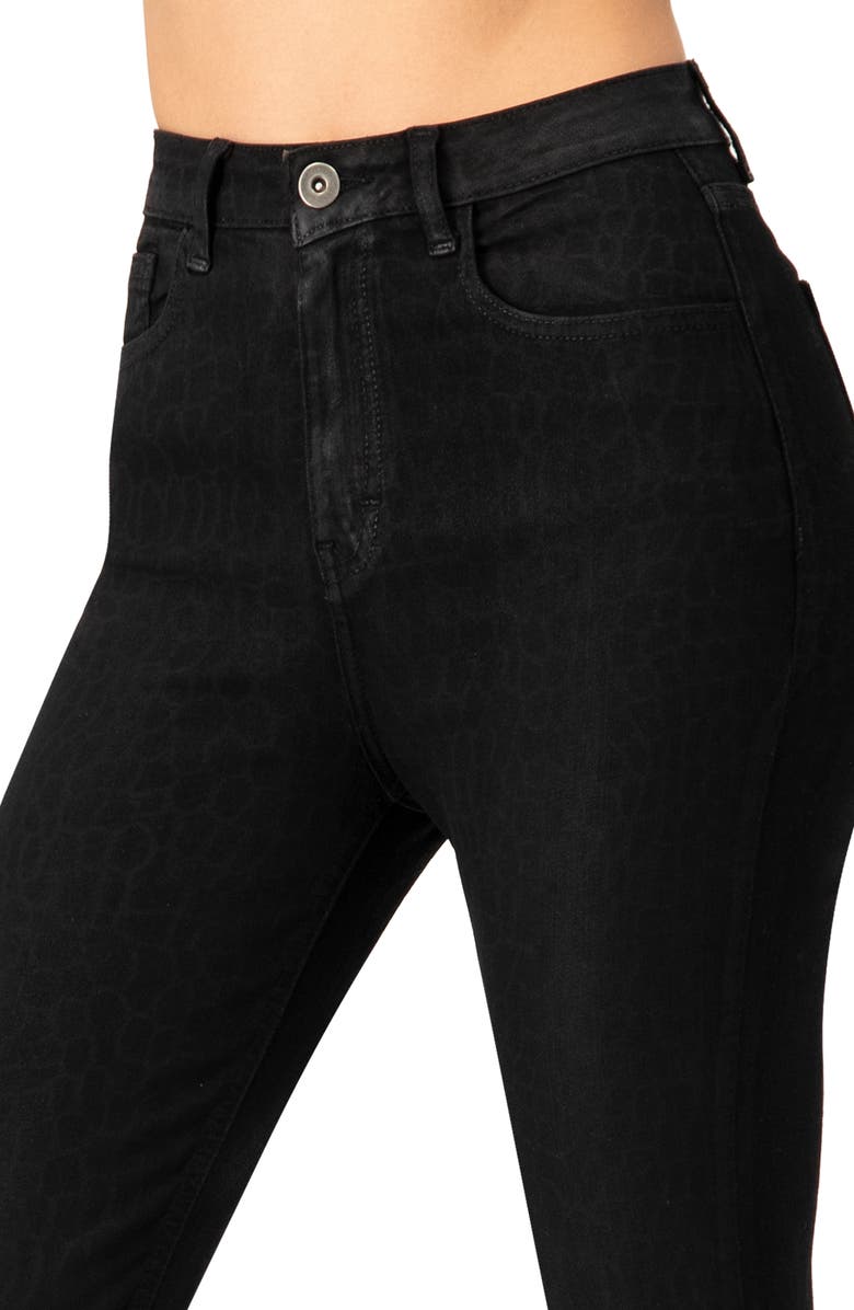 IVONNE Skinny Jeans with Button and Patch Pockets, Alternate, color, Black
