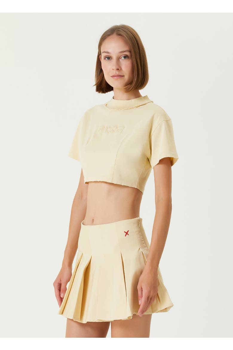 Cotton Destroyed Crop Tee, Alternate, color, Chino Green
