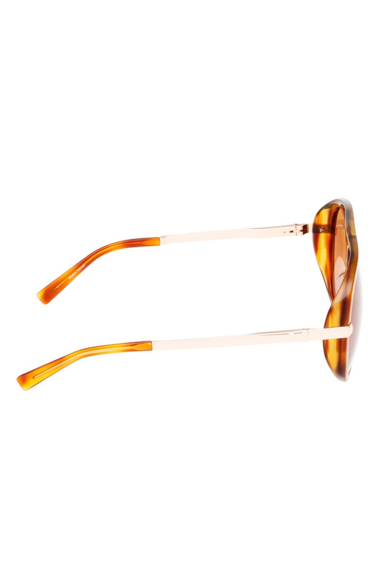 ABERCROMBIE & FITCH 60mm Pilot Sunglasses, Alternate, color, Blonde Havana / Brown