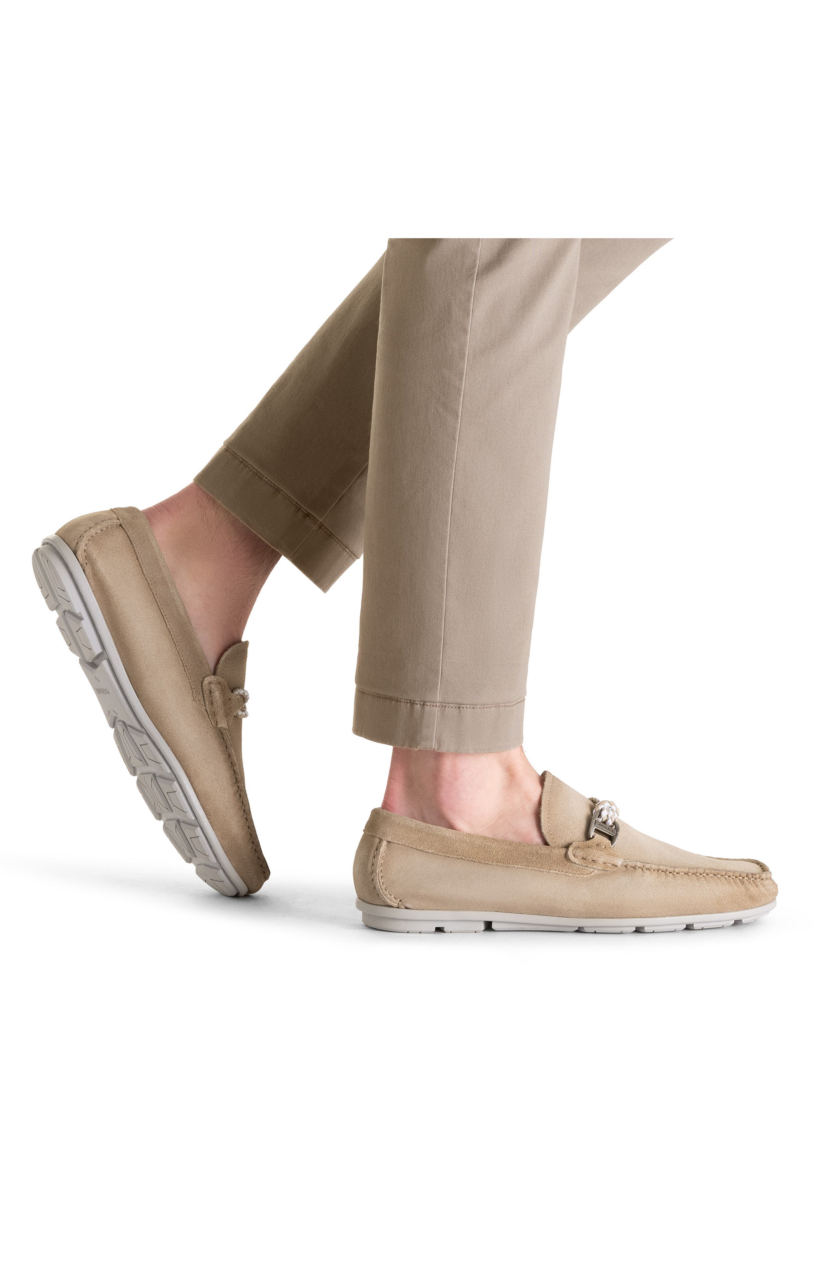 Monterey Braid Bit Loafer, Alternate, color, TIERRA SUEDE
