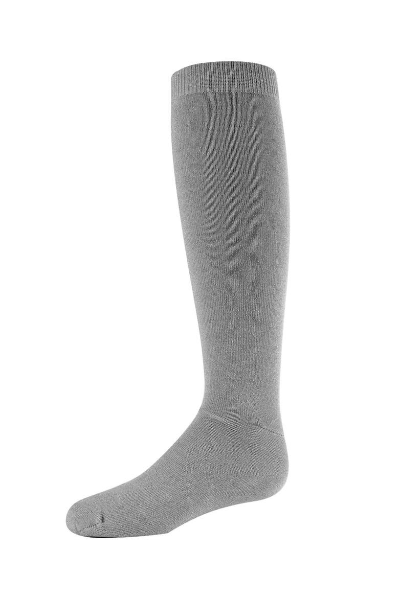She Shimmers Knee Socks, Main, color, Gray