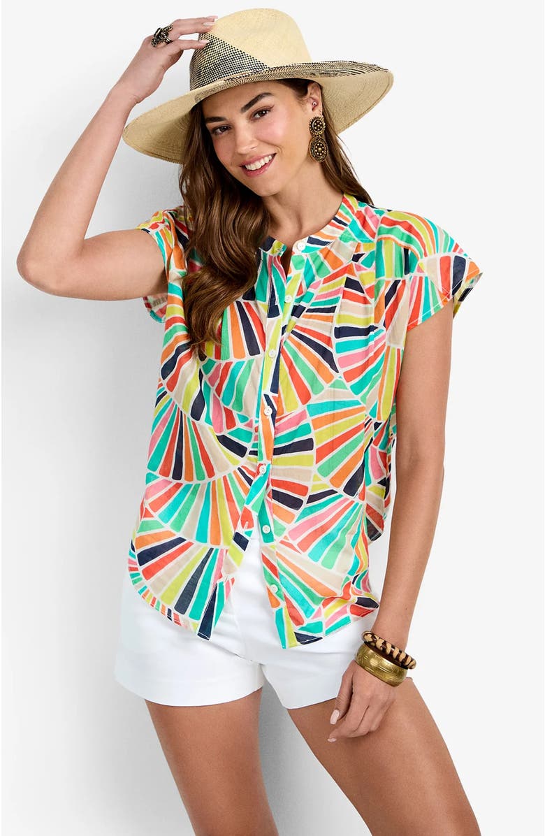 Trina Turk Krill Top, Alternate, color, Coppelia