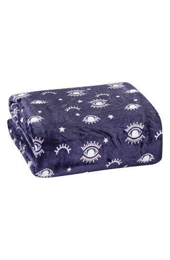 Luxury Home Evil Eye Plush Fleece Throw Blanket