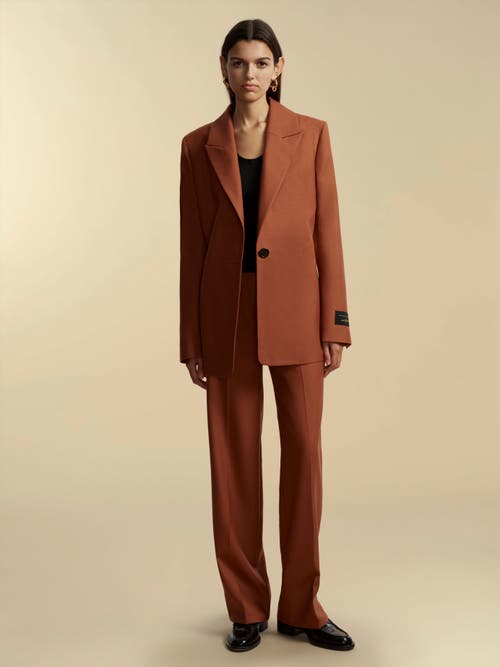Slim Boyfriend Blazer Slim Boyfriend Blazer In Cognac