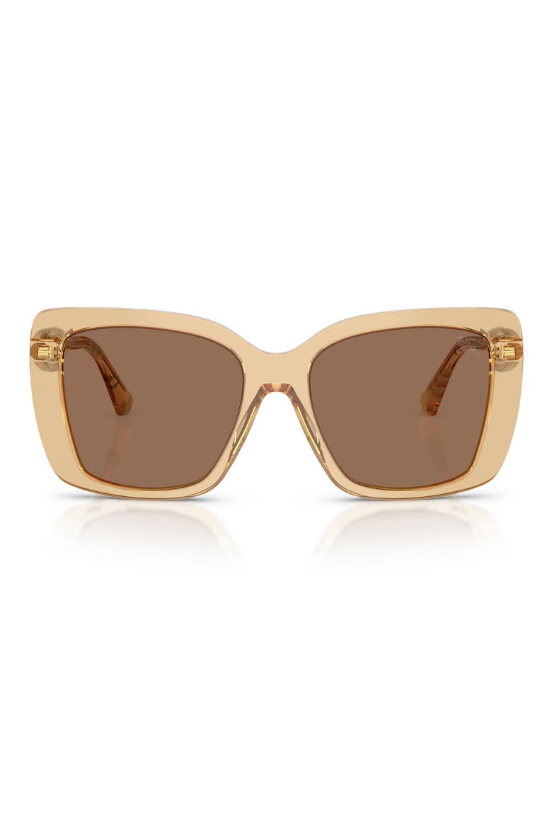 54mm Square Sunglasses, Main, color, 41677354 BEIGE