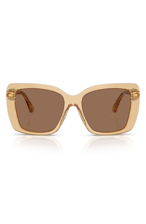 Burberry Womens Be4456 Square-frame Acetate Sunglasses Cream In 41677354 Beige
