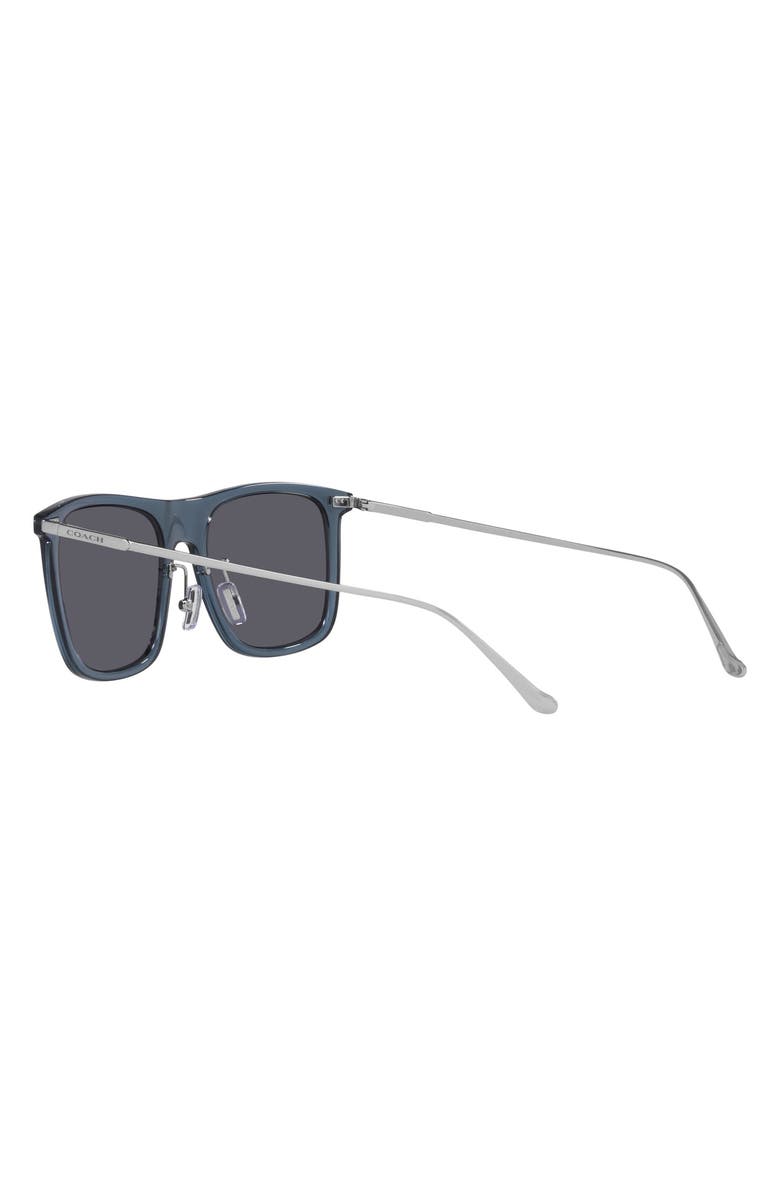 COACH 56mm Square Sunglasses, Alternate, color, Dark Blue