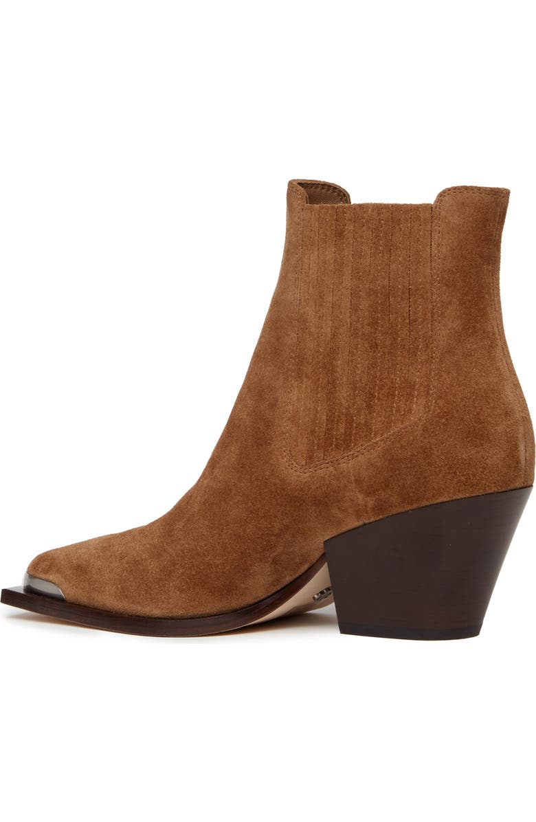 PAIGE Lyra Pointed Toe Chelsea Boot, Alternate, color, Sienna