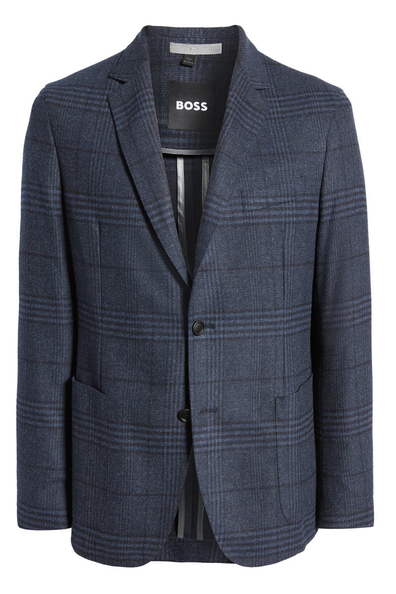 Hanry Plaid Sport Coat, Alternate, color, DK BU