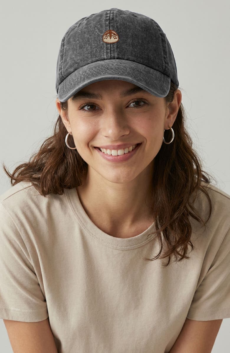 Dalix Sourdough Dad Cap, Alternate, color, Washed Black