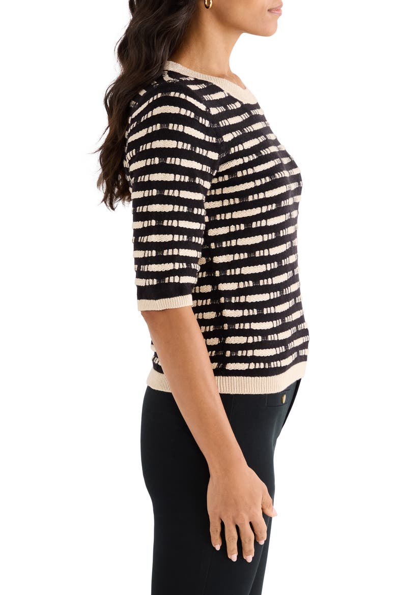 Atelier Cotton Blend Sweater, Alternate, color, BLACK MULTI