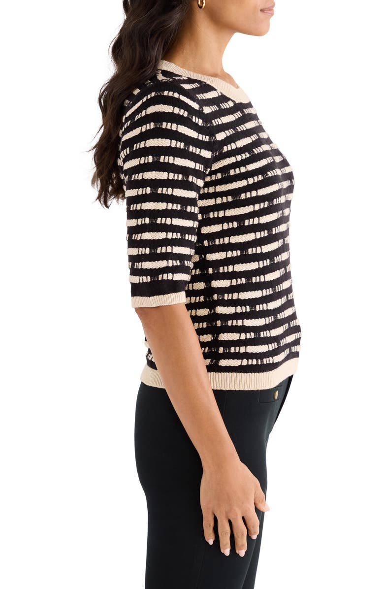 NIC+ZOE Atelier Cotton Blend Sweater, Alternate, color, Black Multi