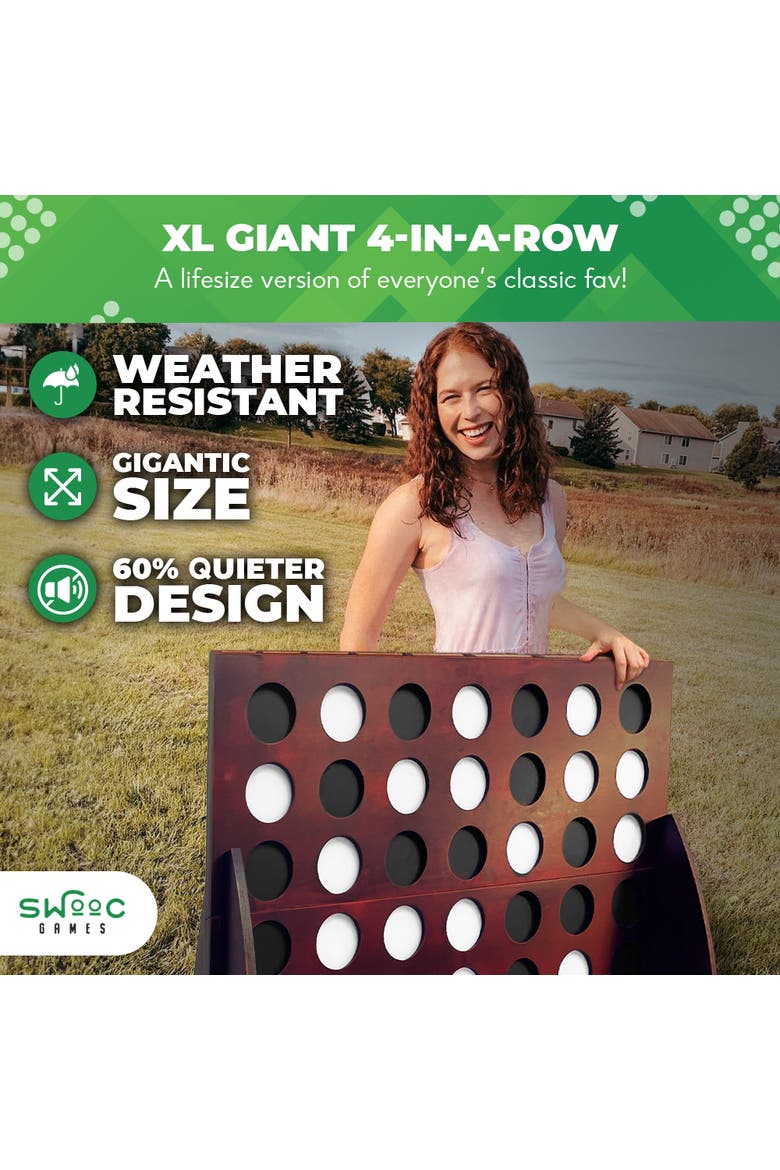 Premium XL Giant 4 In A Row, Alternate, color, Brown