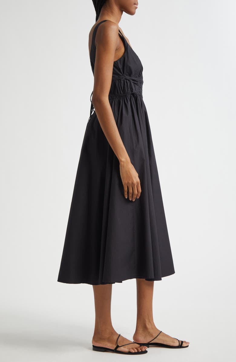 MILLE Frannie Sleeveless Midi Dress, Alternate, color, Black
