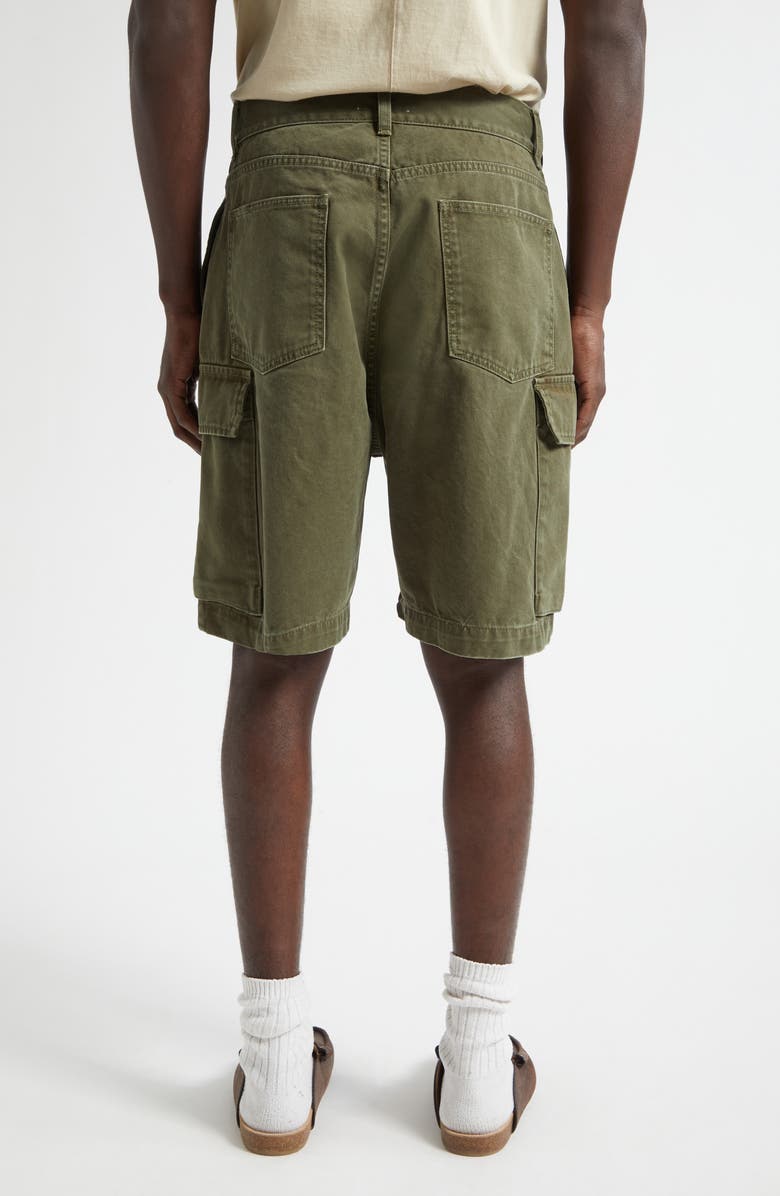 JW Anderson Twisted Cotton Cargo Shorts, Alternate, color, Khaki