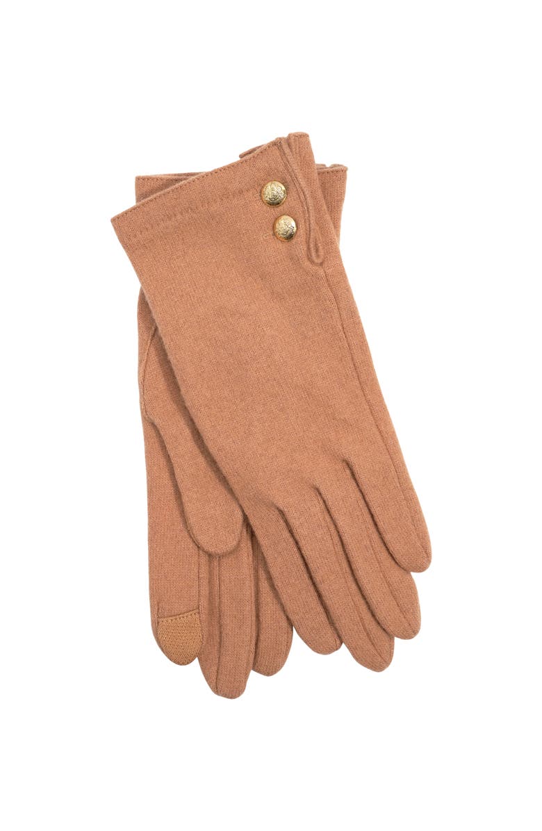 Lauren Ralph Lauren 2 Button Cashmere Blend Touch Glove, Main, color, Classic Camel