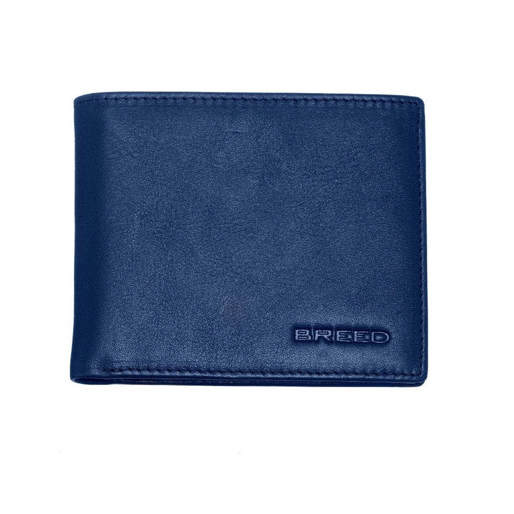 BREED Locke Bi Fold Wallet in Blue 