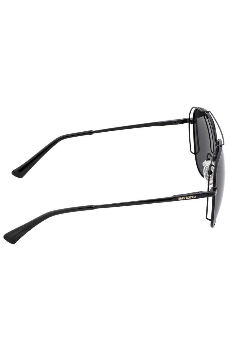 BREED Lyra Polarized Sunglasses, Alternate, color, Black/Black