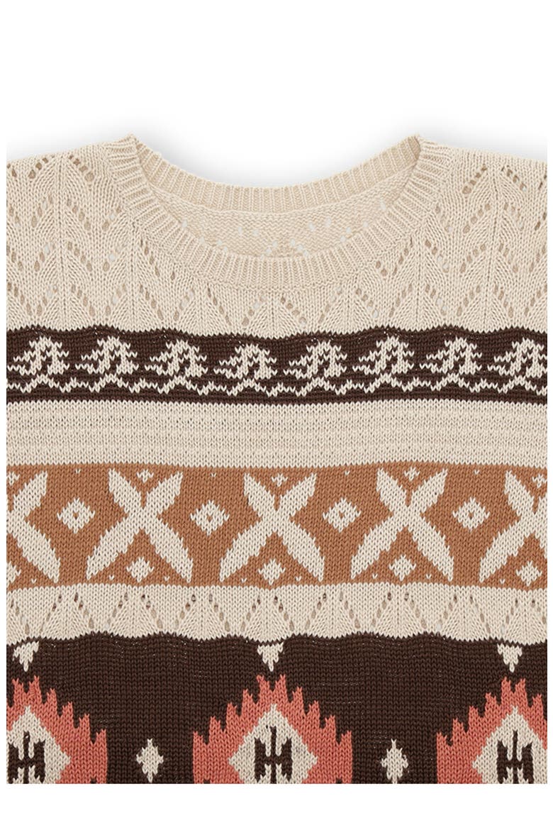 Achelo Navajo Crochet Suit, Alternate, color, NAVAJO
