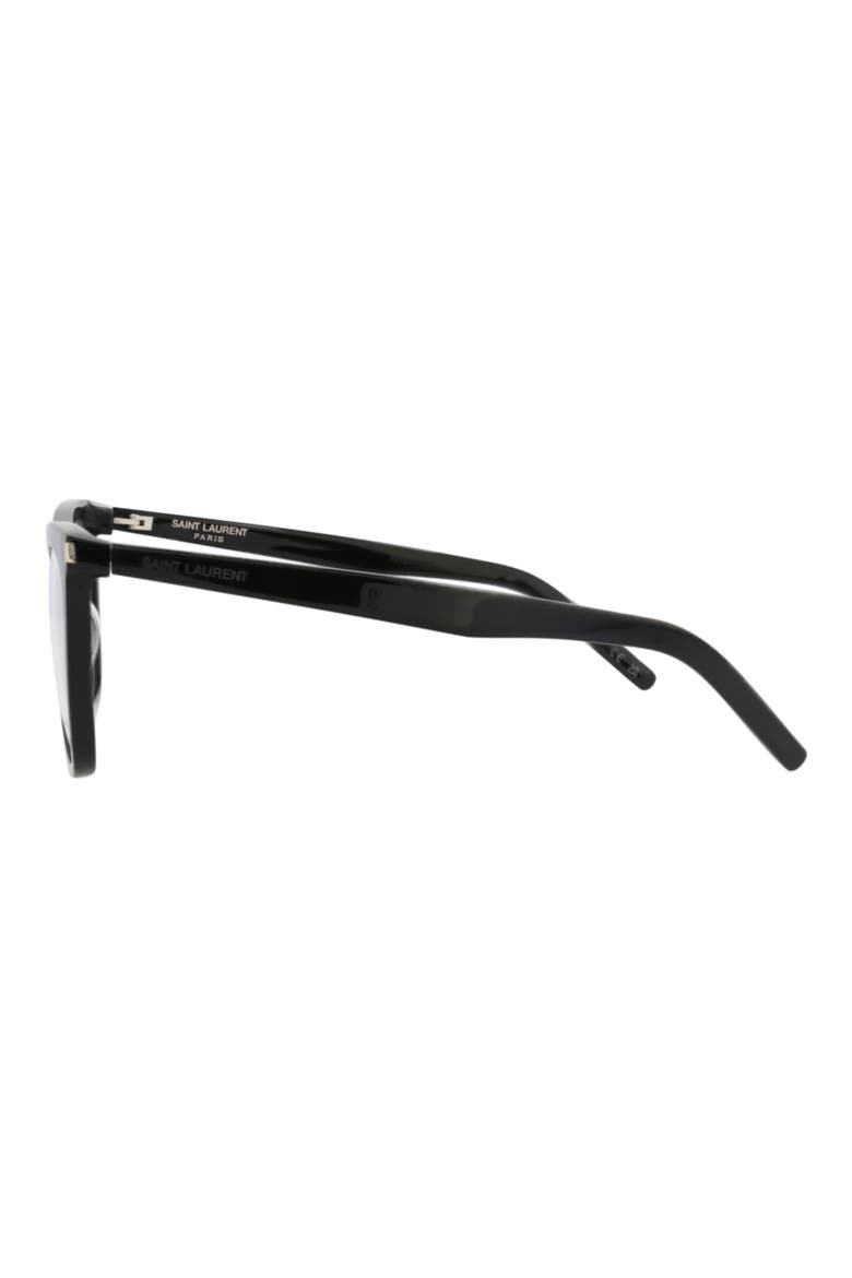 56mm Square Optical Frames, Alternate, color, BLACK BLACK TRANSPARENT
