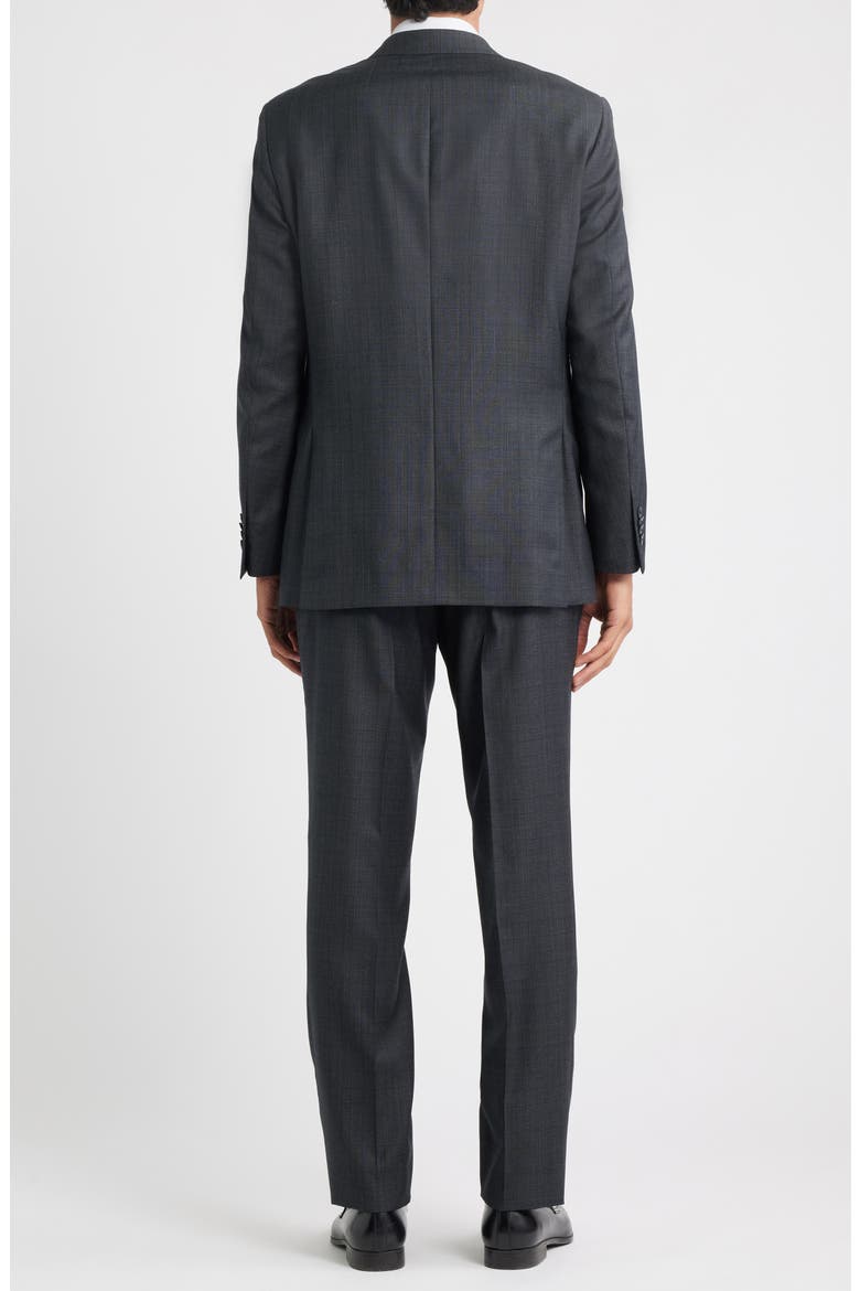 Flynn Classic Fit Charcoal Grey Check Wool Suit, Alternate, color, CHARCOAL