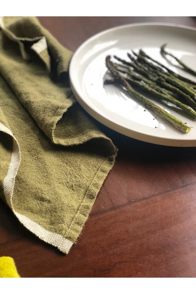 Chunky Linen Napkins - Set of 4, Alternate, color, Forest Green 20" x 20"