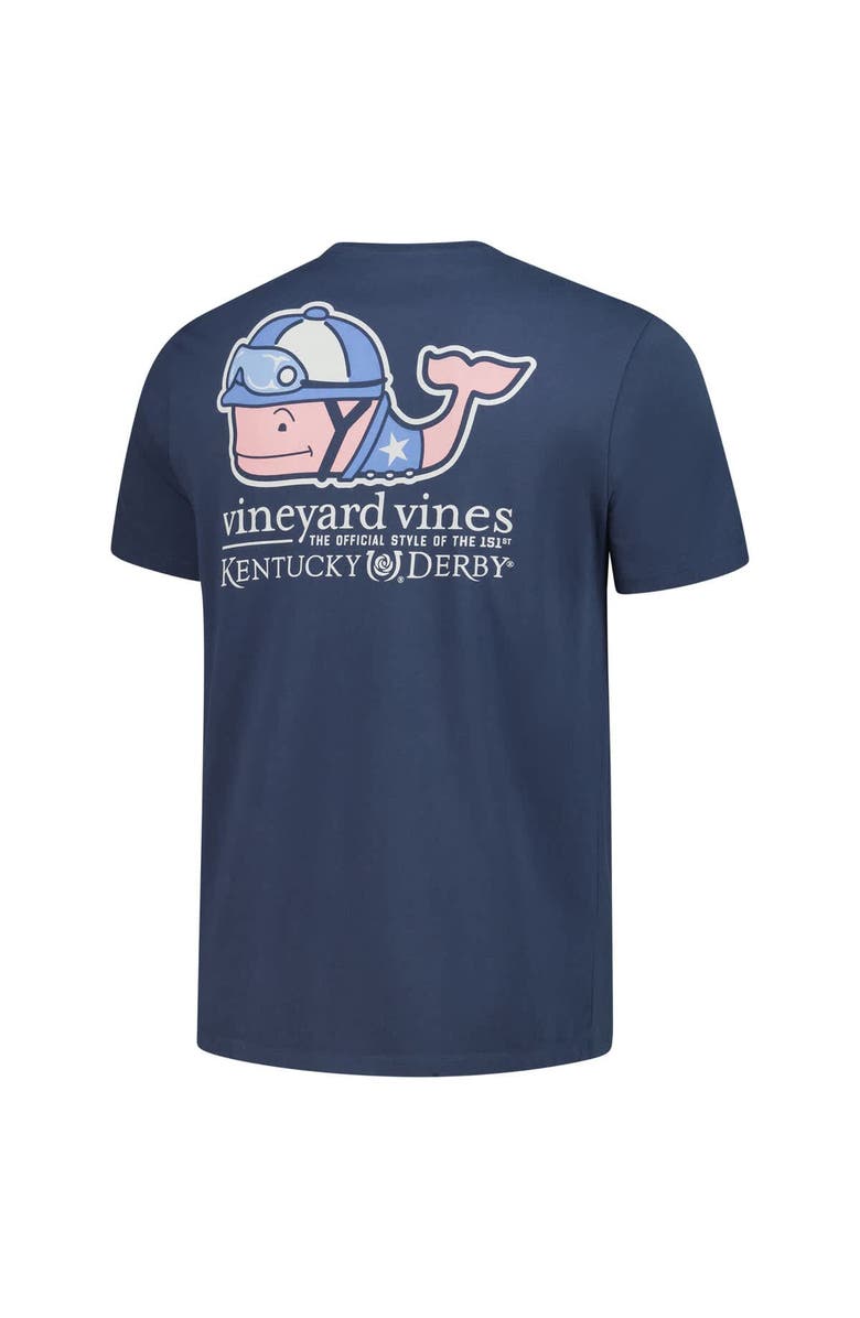 vineyard vines Men's Vineyard Vines  Navy 151st Kentucky Derby Jockey Whale T-Shirt, Alternate, color, 