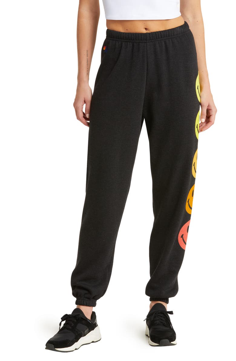 Aviator Nation Smiley Sunset Sweatpants, Main, color, 