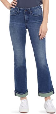 NYDJ Barbara Cuffed Ankle Bootcut Jeans