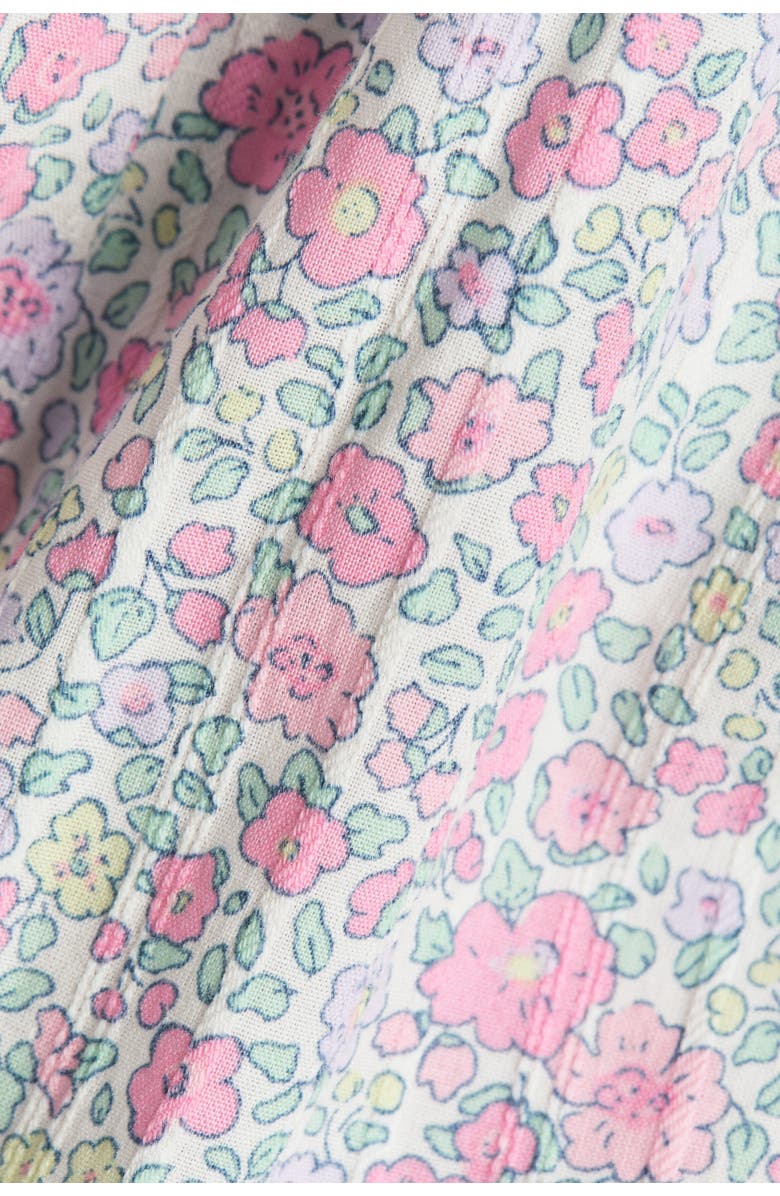 H&M Tiered seersucker dress, Alternate, color, White/Pink Floral