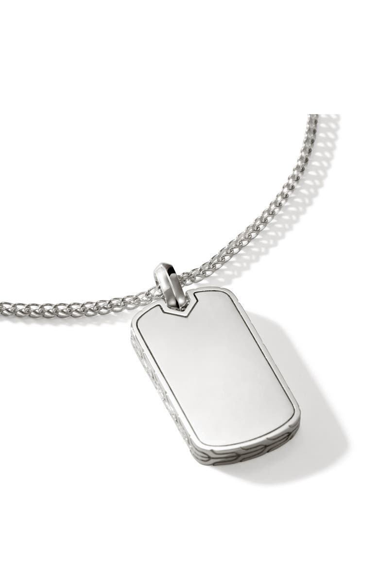 John Hardy Tag Pendant Necklace, 2mm, Alternate, color, 