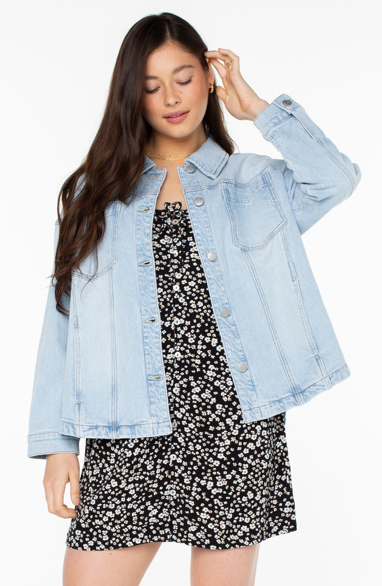 Roxy Beach Babe Denim Jacket, Alternate, color, Beach Babe Denim Wash