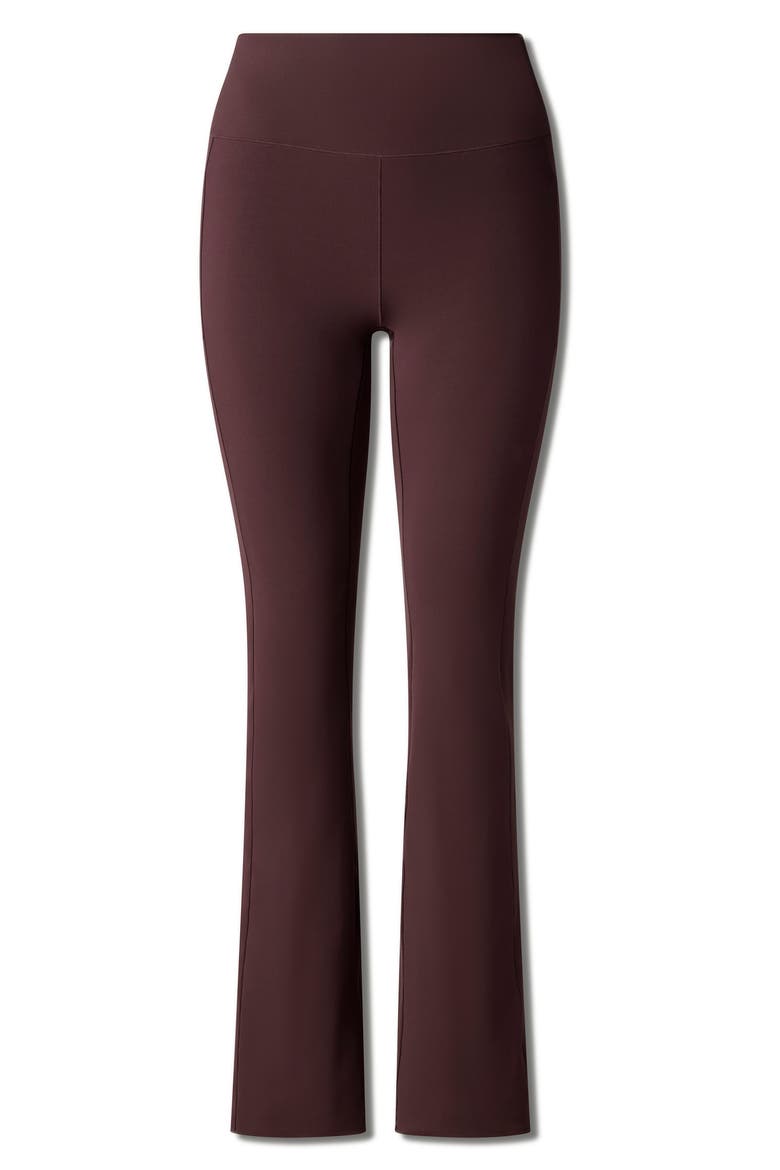 Revive Pocket Flare Leggings, Alternate, color, BROWN BERRY