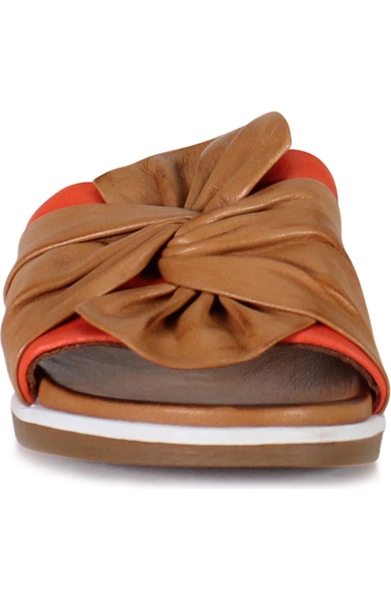 Diba True PROD IGEE Leather Flat Sandal, Alternate, color, Coconut/Coral