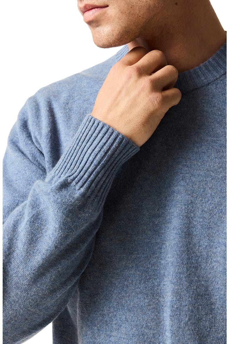 Stewart Island Wool & Cahsmere Crewneck Sweater, Alternate, color, SURF