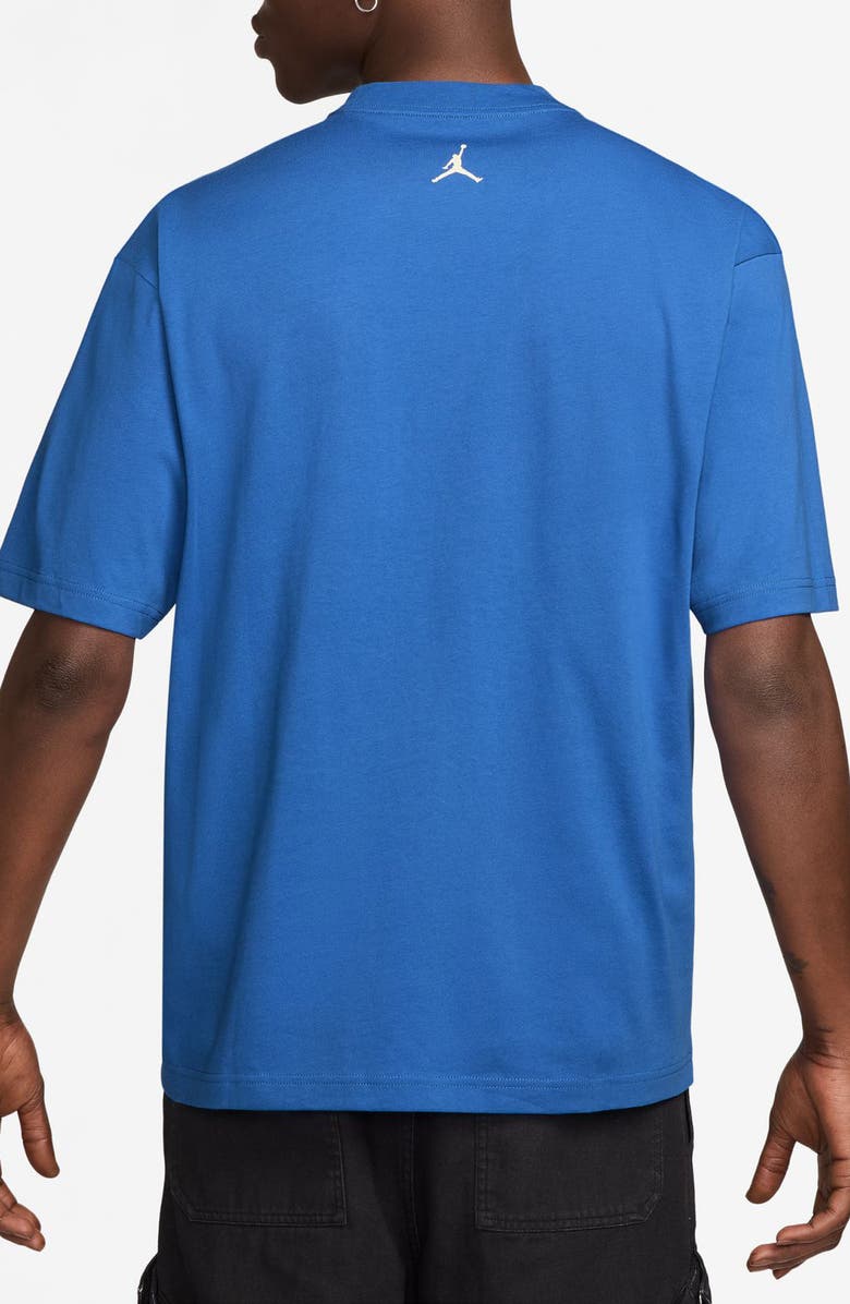 Jordan Brooklyn Collegiate Oversize Jumpman Graphic T-Shirt, Alternate, color, Sport Blue/ Sail