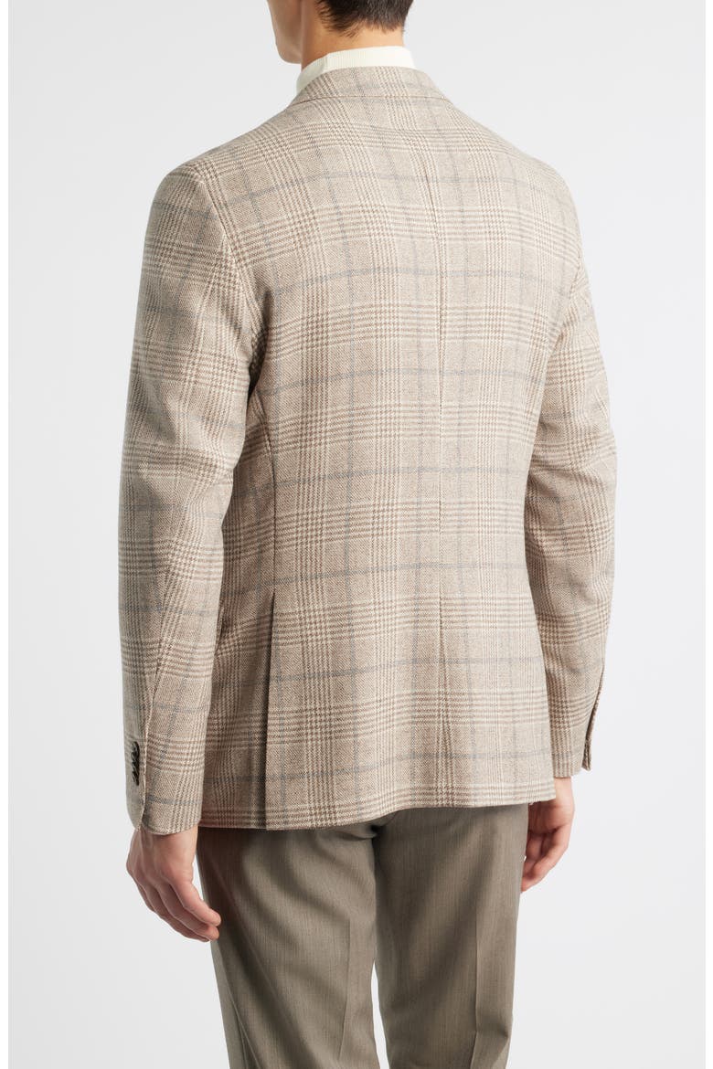 Hyperlight Soft Plaid Wool & Cashmere Sport Coat, Alternate, color, TAN
