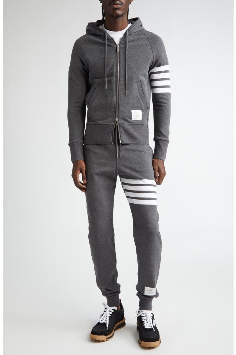 Stripe Jogger Pants, Alternate, color, DARK GREY