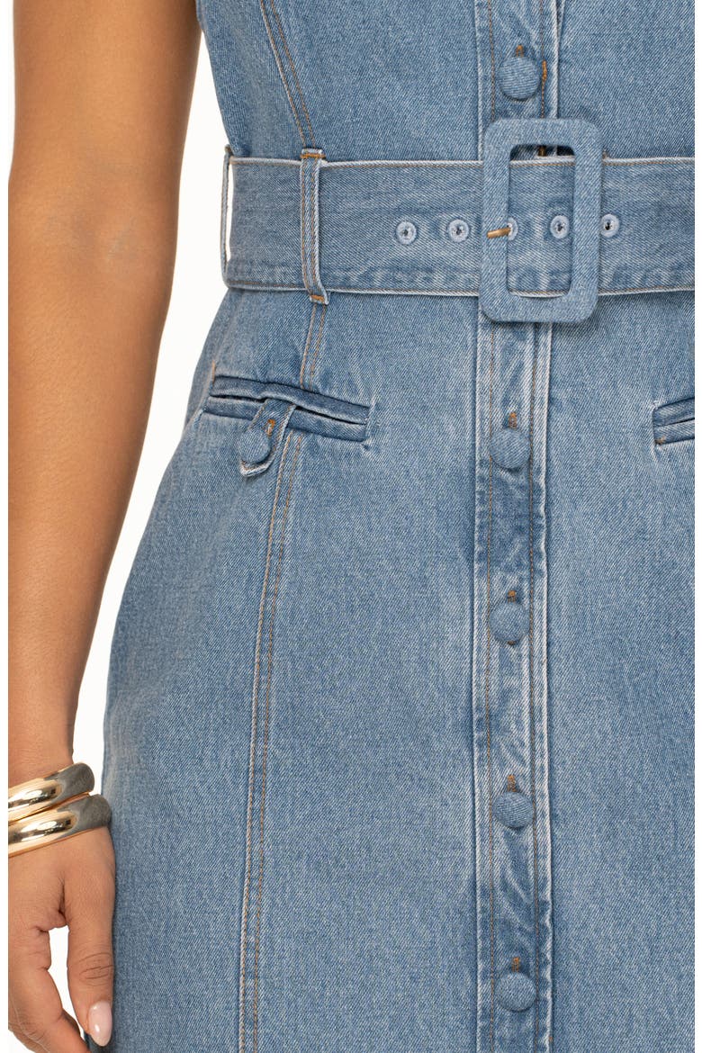 Celene Denim Maxi Dress, Alternate, color, BLUE