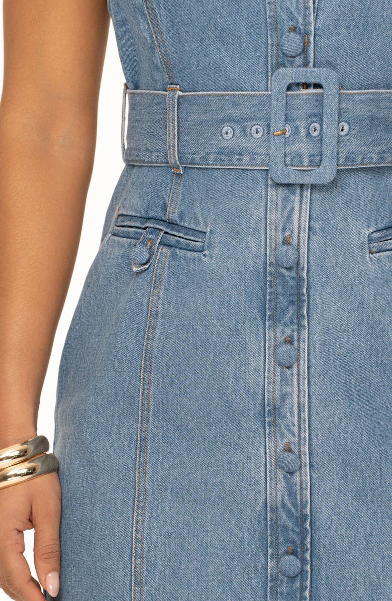 JLUXLABEL Celene Denim Maxi Dress, Alternate, color, 